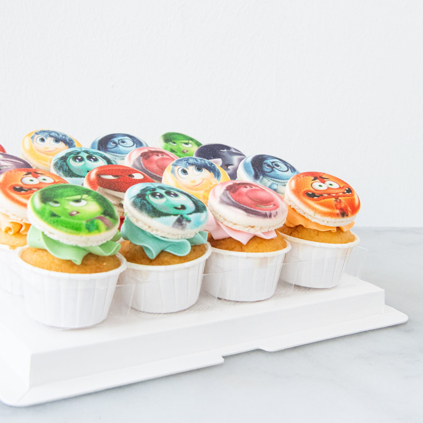 Disney Inside Out 16pcs Cupcake Macaron Set | $68.80