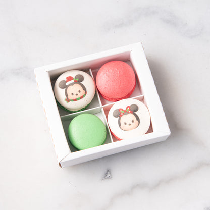 Ho ho ho! | Merry Christmas | Disney Christmas 4 pcs macarons Mickey and Minnie | $9.80 Nett