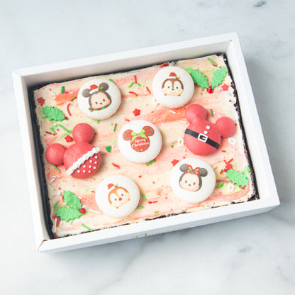 Ho ho ho! | Merry Christmas | Disney Christmas Macaron Brownie | $45.80 Nett
