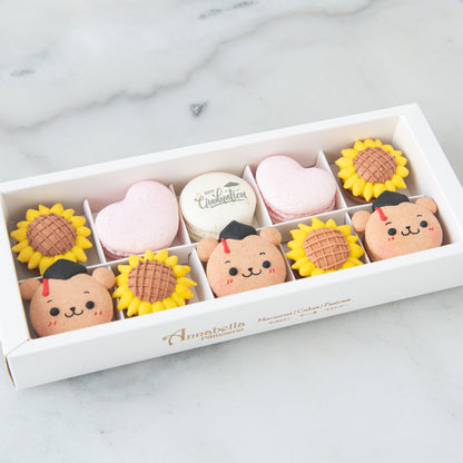 Happy Graduation | 10in1 Heartfelt Graduation bear macarons | $45.80 Nett