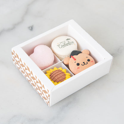 Happy Graduation | 4in1 Cheerful Celebration bear Macarons | $15.80 Nett