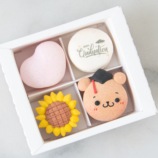 Happy Graduation | 4in1 Cheerful Celebration bear Macarons | $15.80 Nett