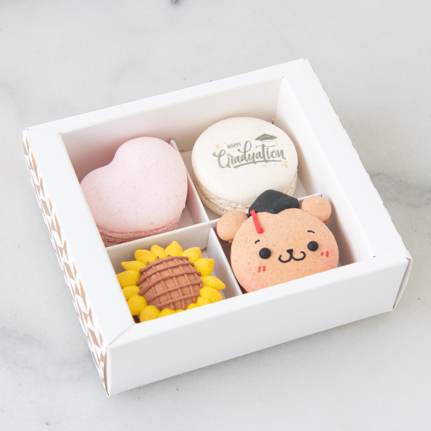 Happy Graduation | 4in1 Cheerful Celebration bear Macarons | $15.80 Nett