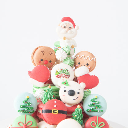 Ho ho ho! | Merry Christmas | Pillar of Christmas Macaron Tower | $158