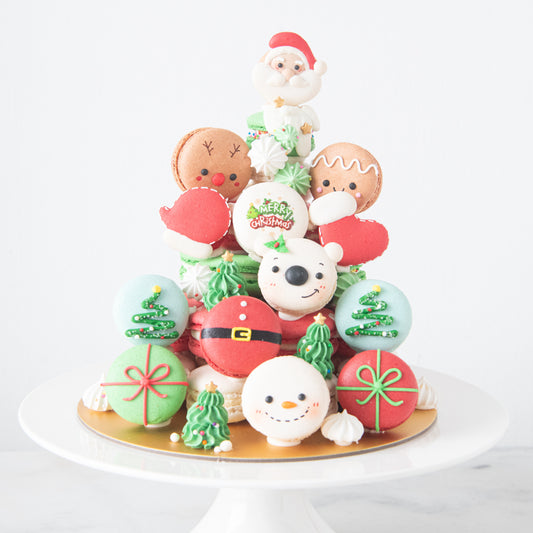 Ho ho ho! | Merry Christmas | Pillar of Christmas Macaron Tower | $158