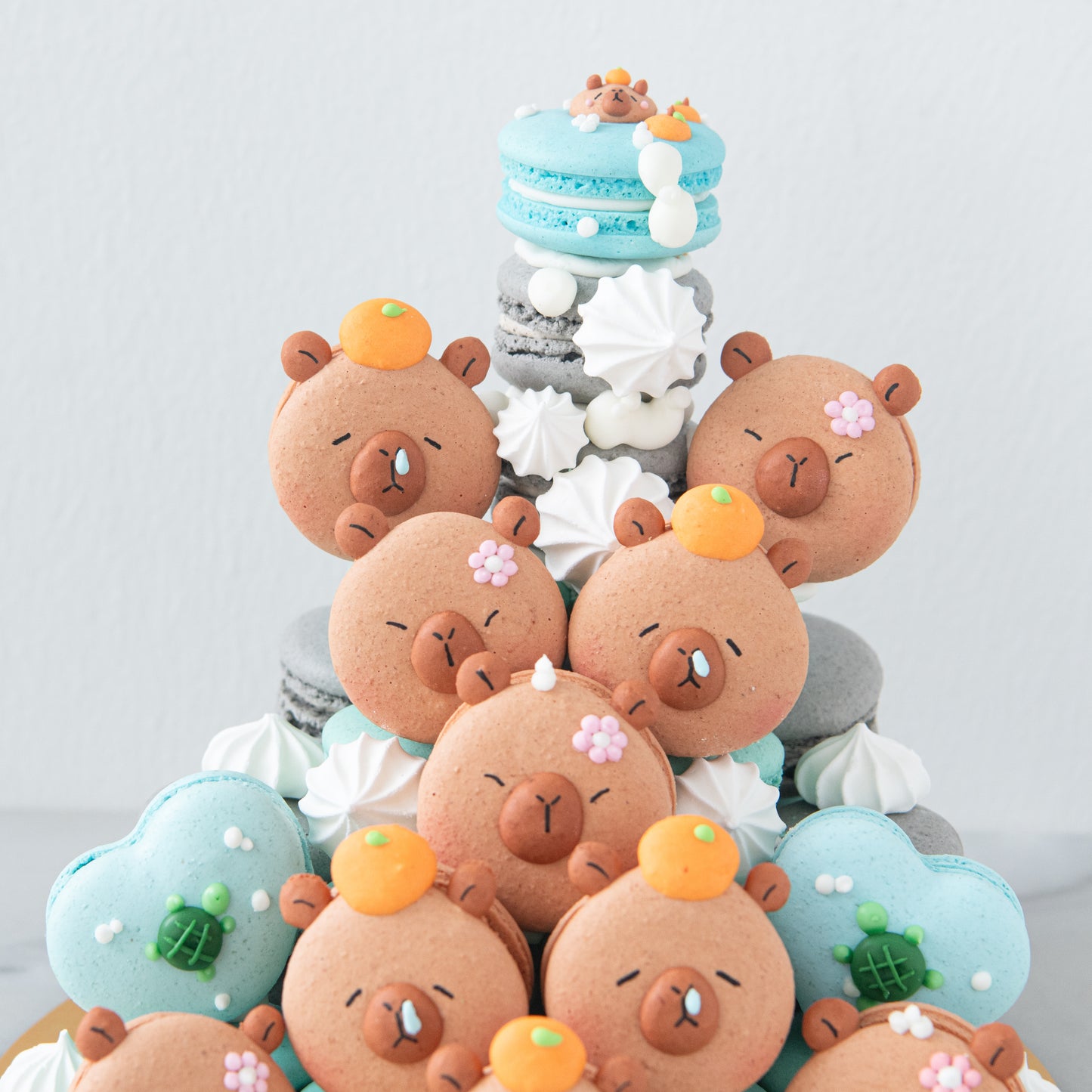 Capybara Macaron Tower In Gift Box | $158 Nett