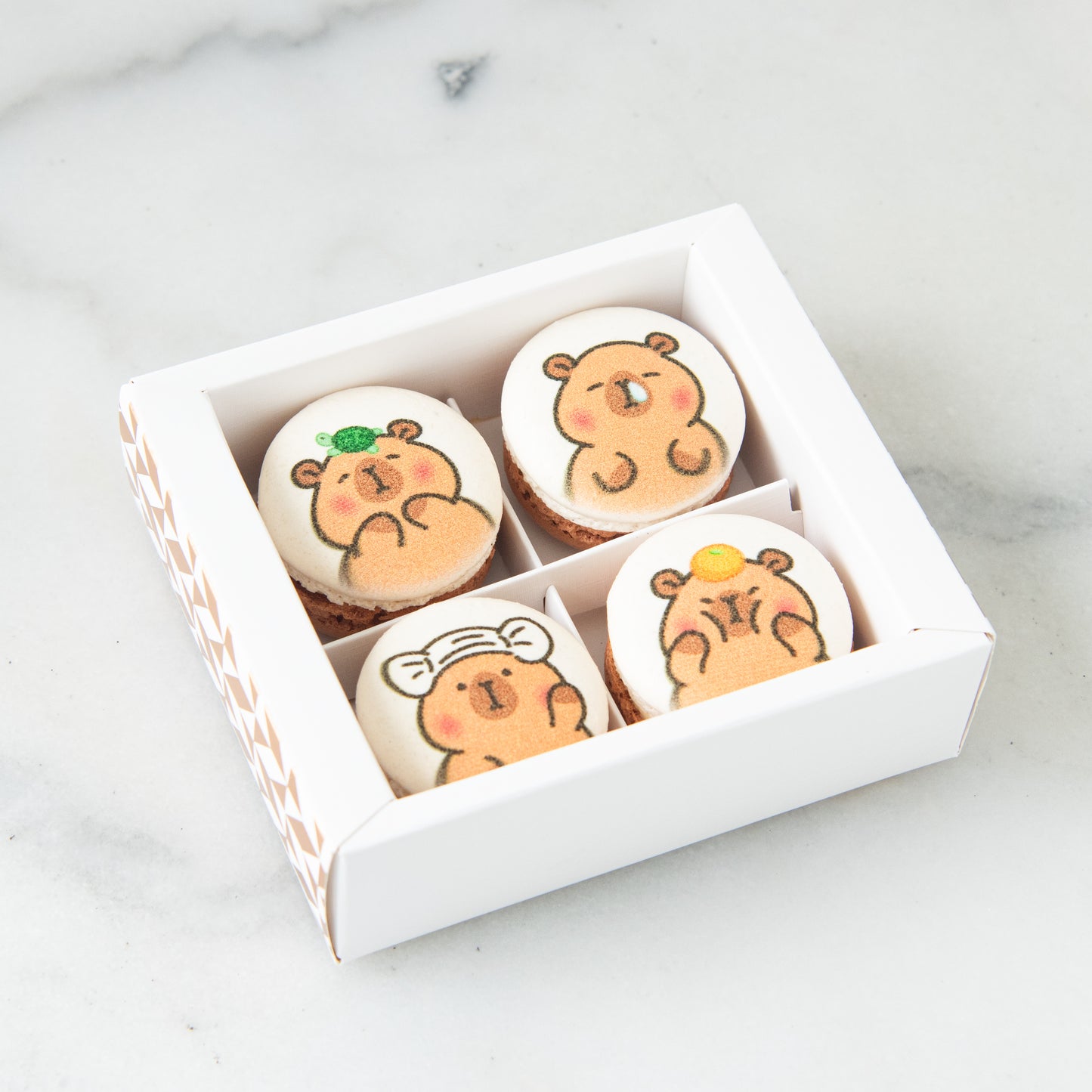 $11.11 Sales | 4in1 Printed Capybara Macaron In Gift Box