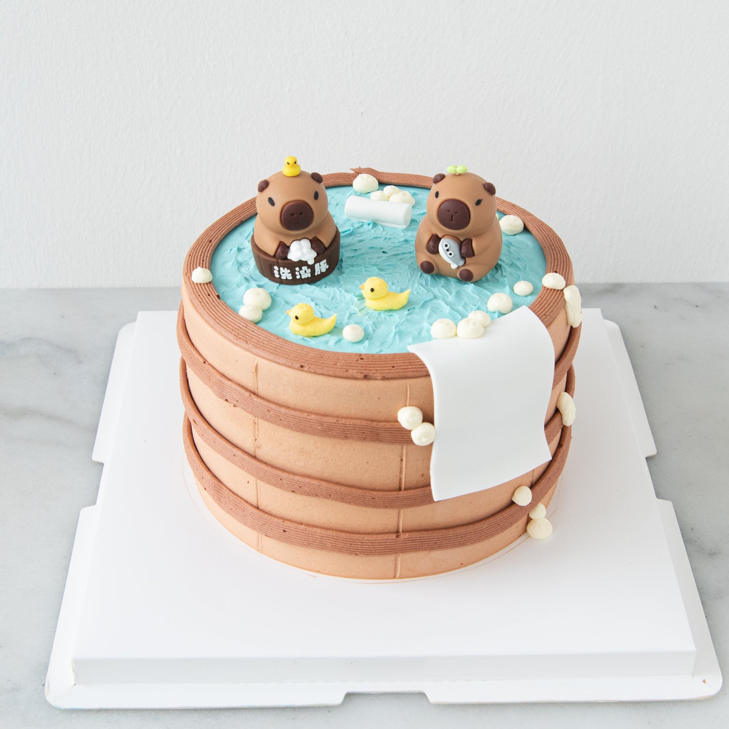 Capybara Hot Springs Cake