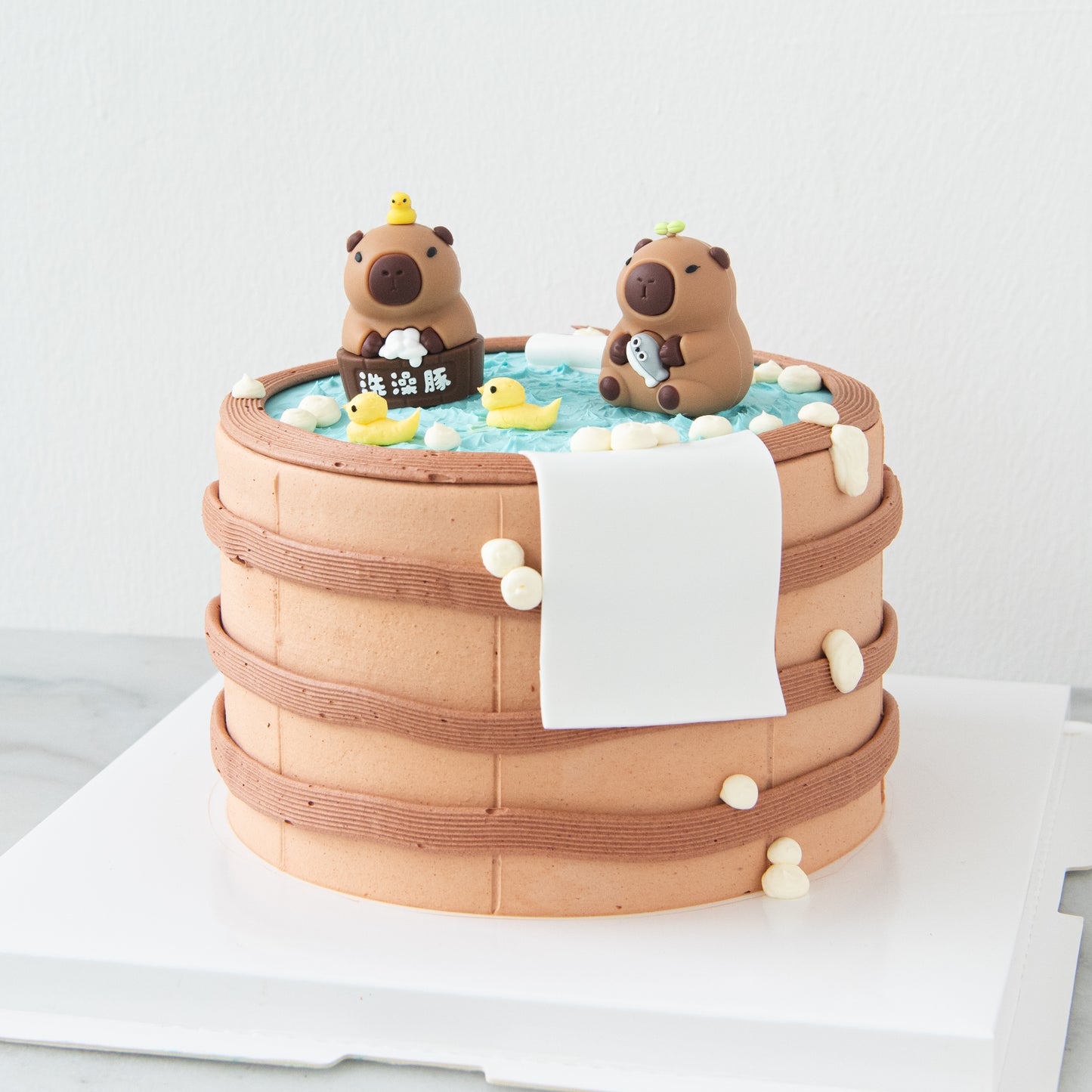 Capybara Hot Springs Cake