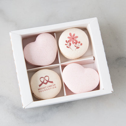 Breast Cancer Foundation 4in1 Macaron | 50% of the proceeds from each box goes to the Breast Cancer Foundation | $12.80 Nett Only