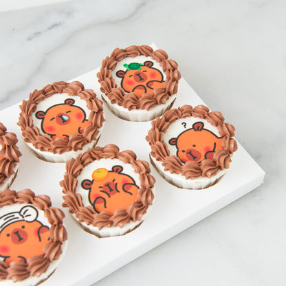 6pc Capybara cupcakes In Gift Box | $33.80 Nett