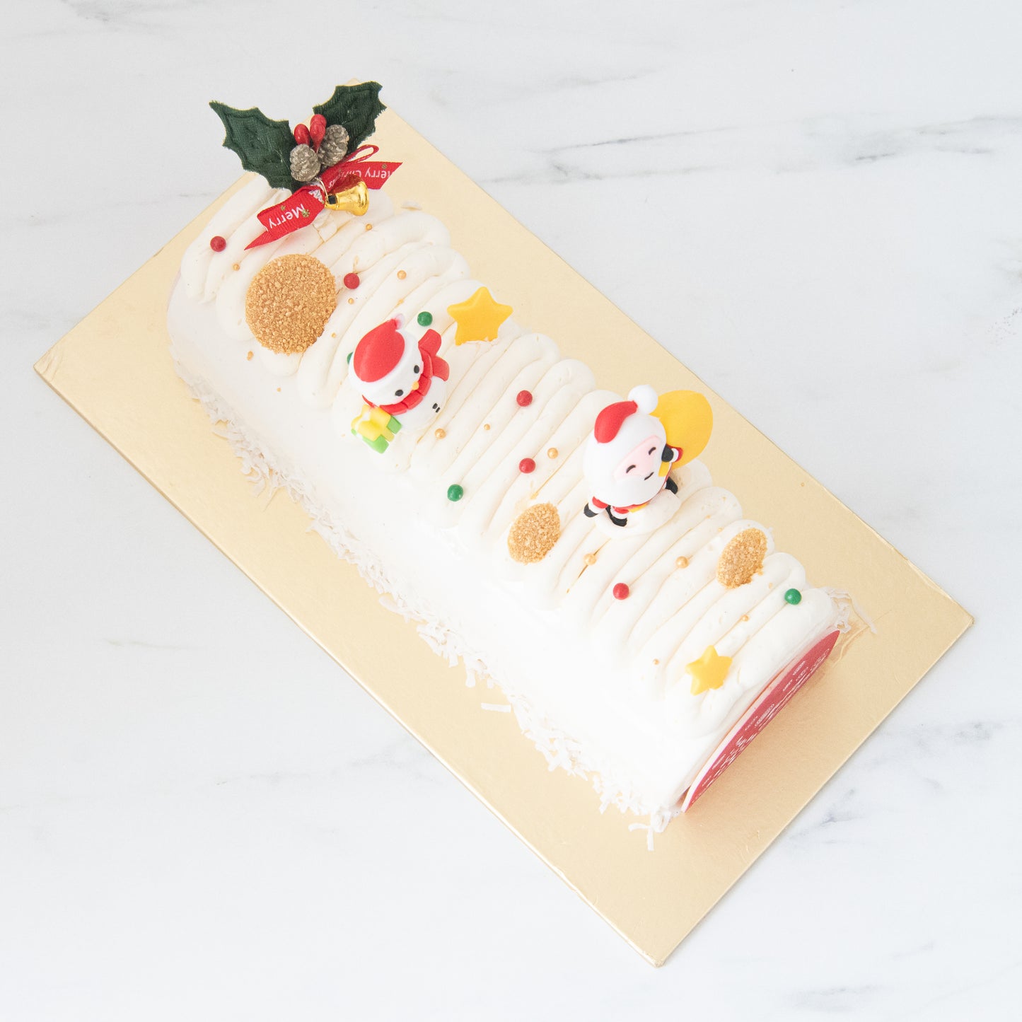 Ho ho ho! | Merry Christmas | A Holiday Celebration Apple Log Cake 1kg | $65.80 Nett