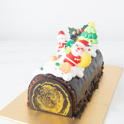 Ho ho ho! | Merry Christmas | A Christmas to Remember Black Forest Log Cake 1kg | $65.80 Nett