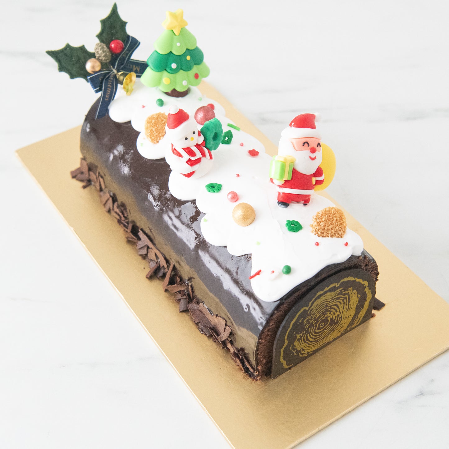 Ho ho ho! | Merry Christmas | A Christmas to Remember Black Forest Log Cake 1kg | $65.80 Nett