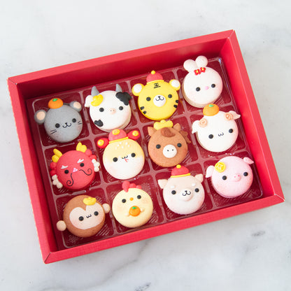 Happy New Year! | 12in1 Zodiac's Macaron in Gift Box | $61.80 Nett