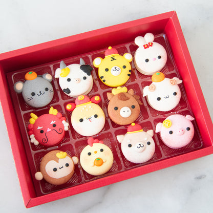 Happy New Year! | 12in1 Zodiac's Macaron in Gift Box | $61.80 Nett