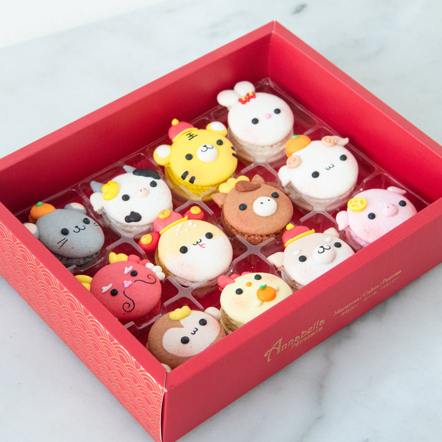 Happy New Year! | 12in1 Zodiac's Macaron in Gift Box | $61.80 Nett