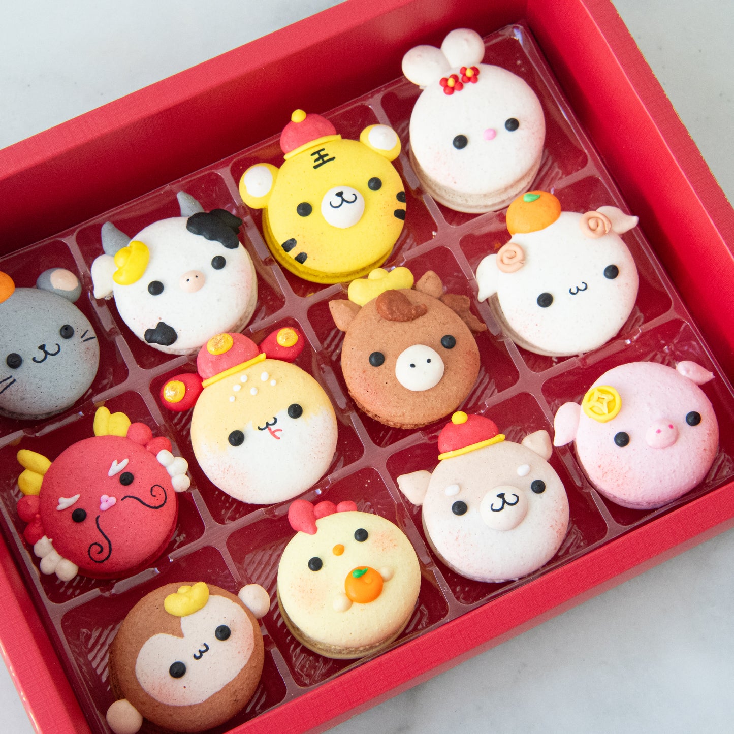 Happy New Year! | 12in1 Zodiac's Macaron in Gift Box | $61.80 Nett