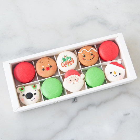 Ho ho ho! Merry Christmas | 10in1 Jolly Holiday Macarons | $39.90 Nett