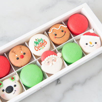 Ho ho ho! Merry Christmas | 10in1 Jolly Holiday Macarons | $39.90 Nett