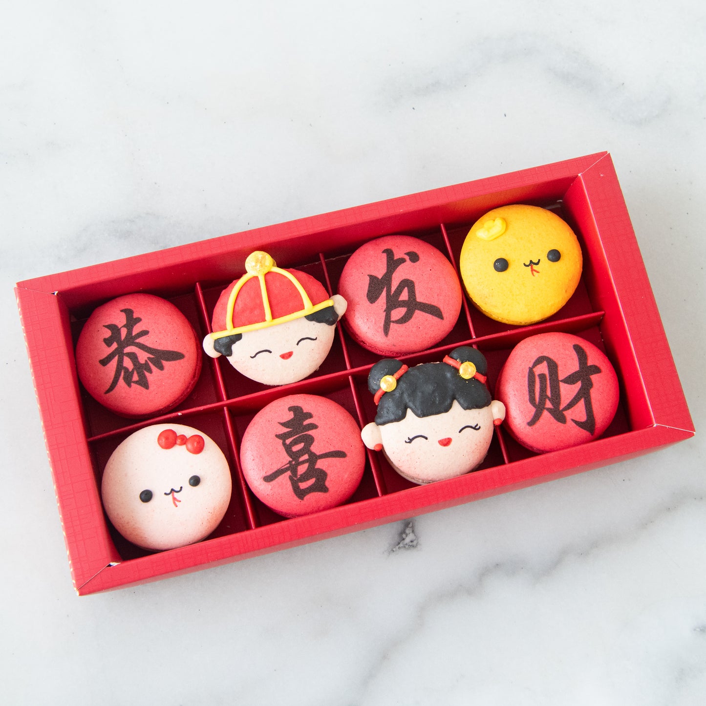 Happy New Year! | 8in1 Fortune Macaron In Gift Box | $33.80 Nett