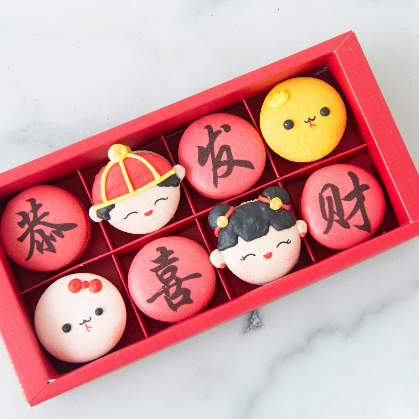 Happy New Year! | 8in1 Fortune Macaron In Gift Box | $33.80 Nett