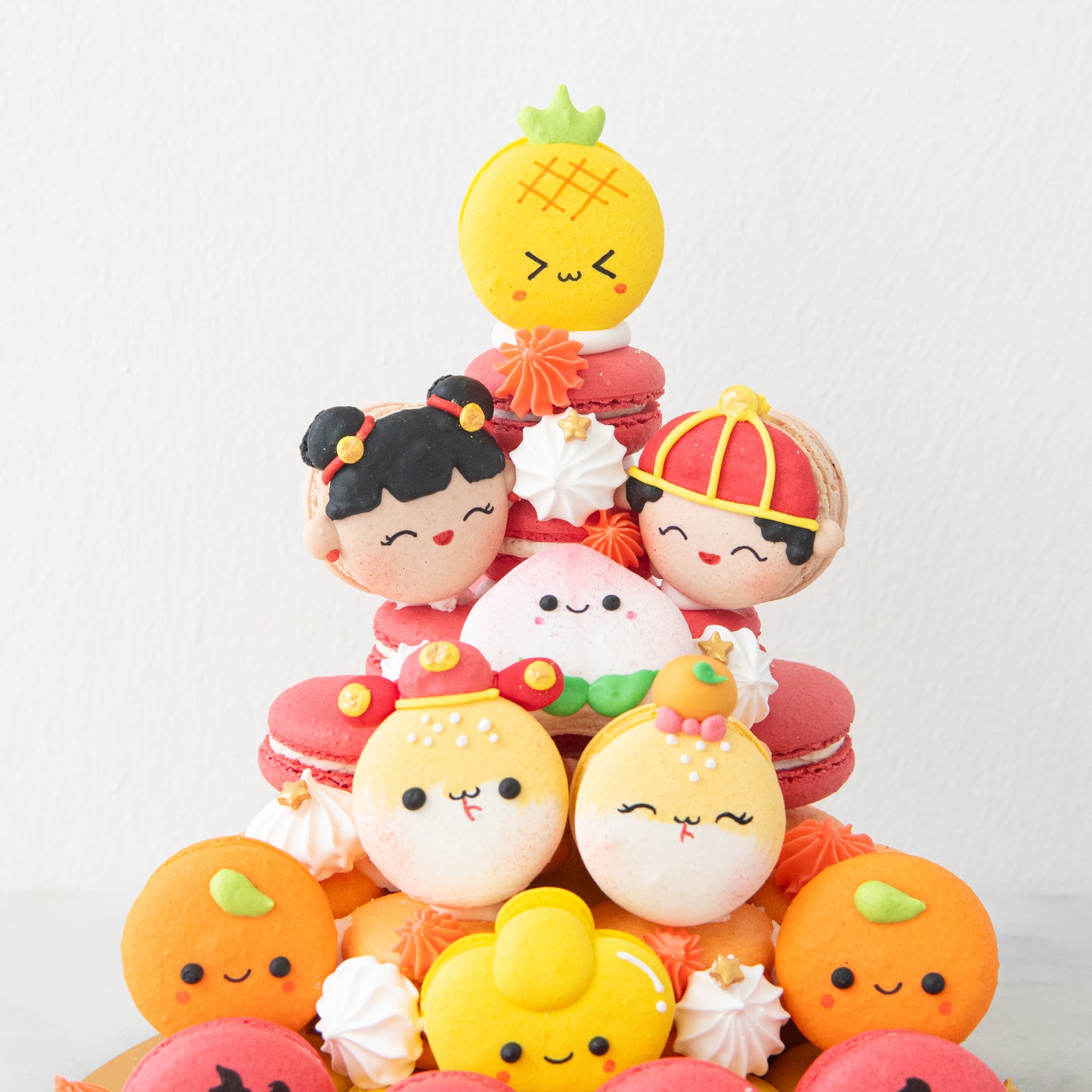 Happy New Year! | Prosperous Macaron Tower In Gift Box | $148 Nett