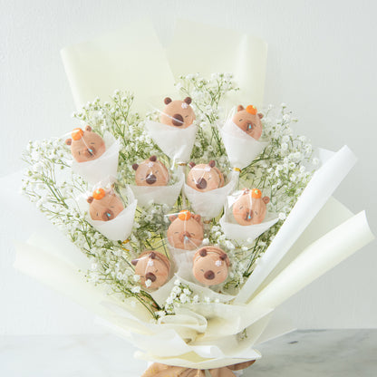 Capybara Macaron Bouquet | $138 Nett