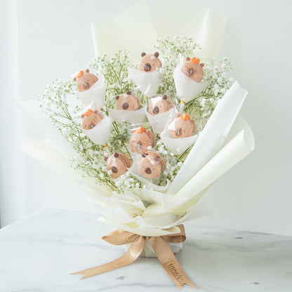 Capybara Macaron Bouquet | $138 Nett