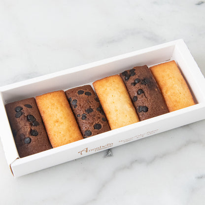 6pcs Golden Treat French Financier (3x Original + 3 Chocolate) in Gift Box