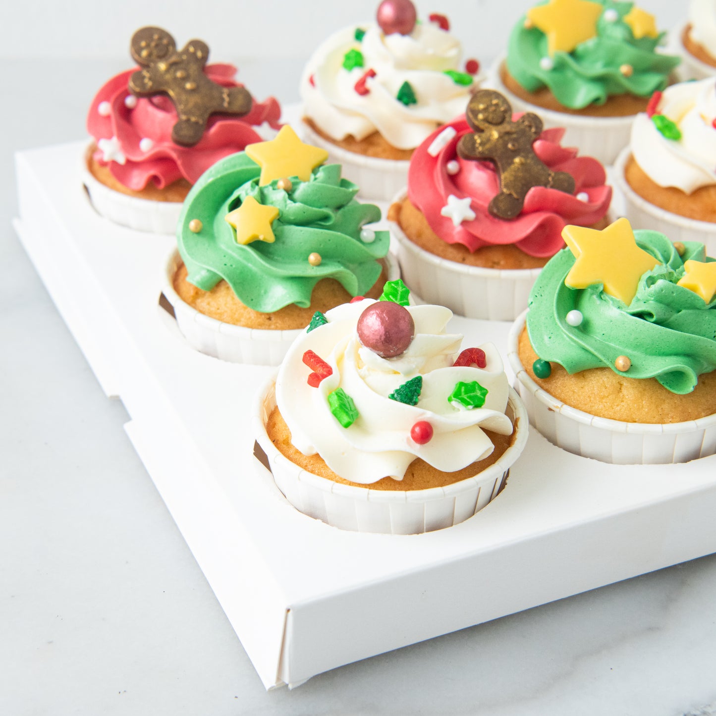 Ho ho ho! Merry Christmas | 12pc Ginger-licious Cupcakes | $68.80 Nett