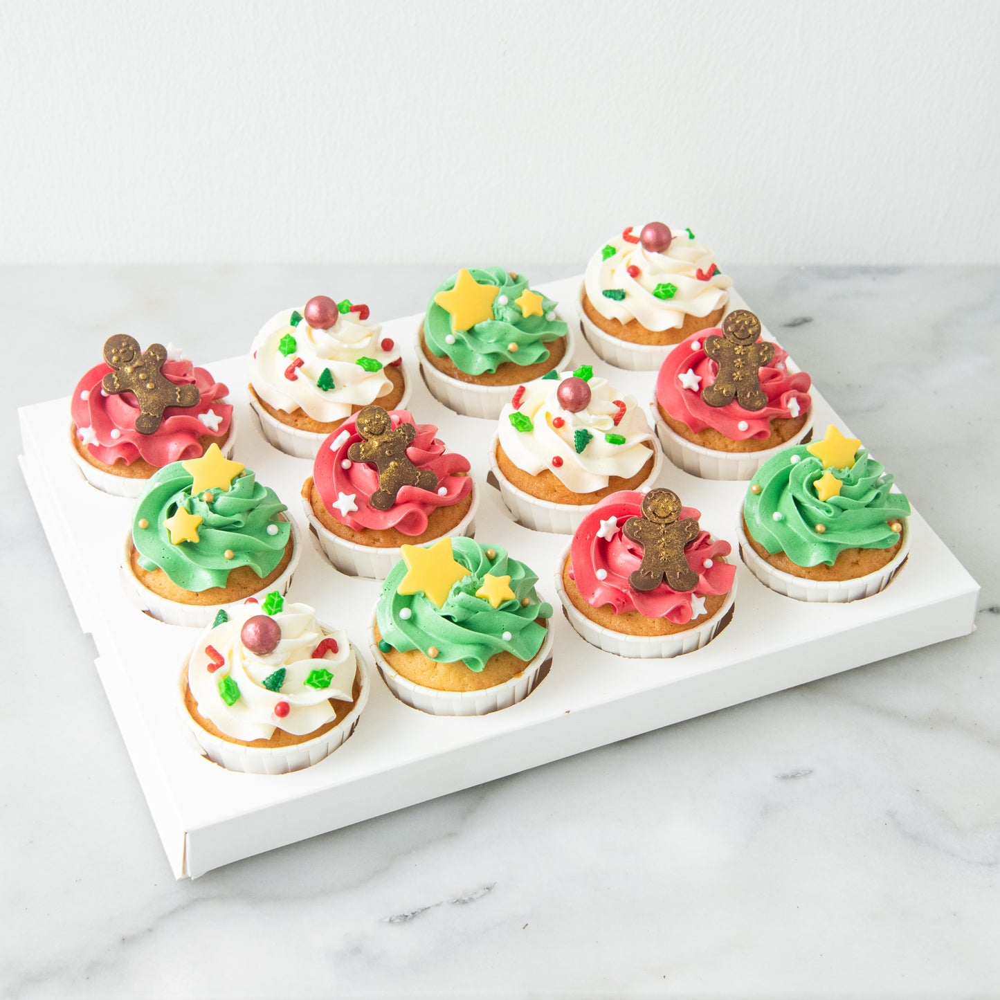 Ho ho ho! Merry Christmas | 12pc Ginger-licious Cupcakes | $68.80 Nett