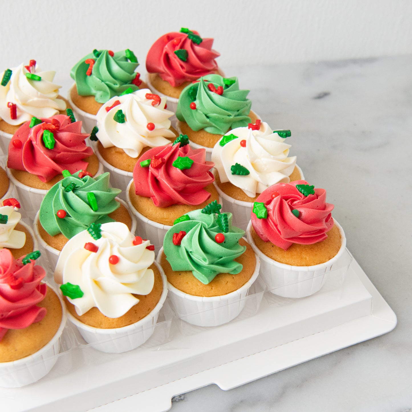 Ho ho ho! Merry Christmas | 16pc Jolly Christmas Cupcakes | $48.80