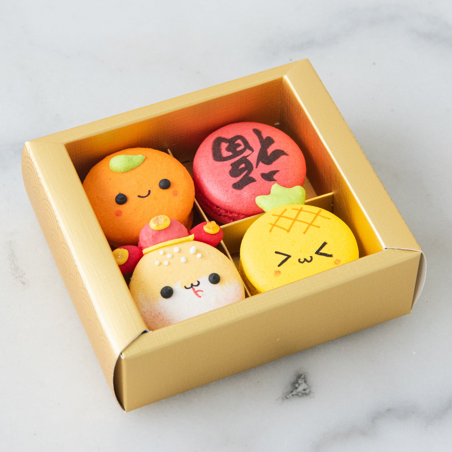 Happy New Year! | 4in1 Cai-Shen-Ye Snake Macaron 蛇 in Gift Box | $15.80 Nett