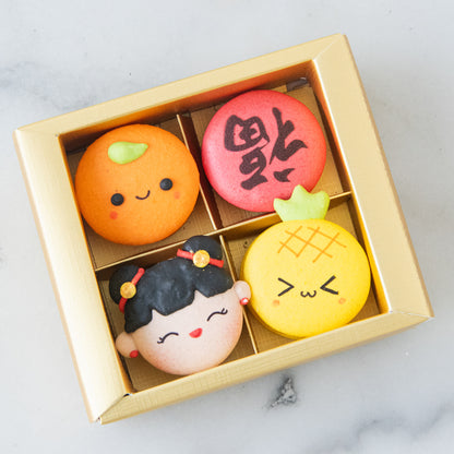 Happy New Year! | 4in1 Lucky Girl Macarons in Gift Box | $15.80 Nett