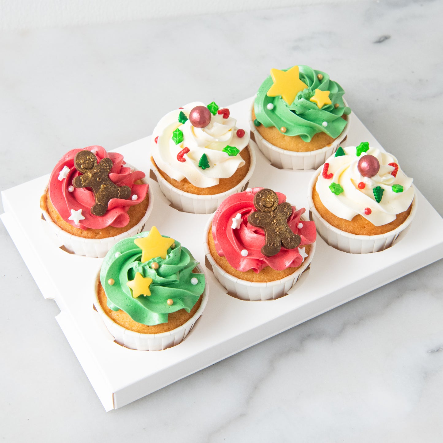 Ho ho ho! Merry Christmas | 6pc Ginger-licious Cupcakes | $38.80 Nett