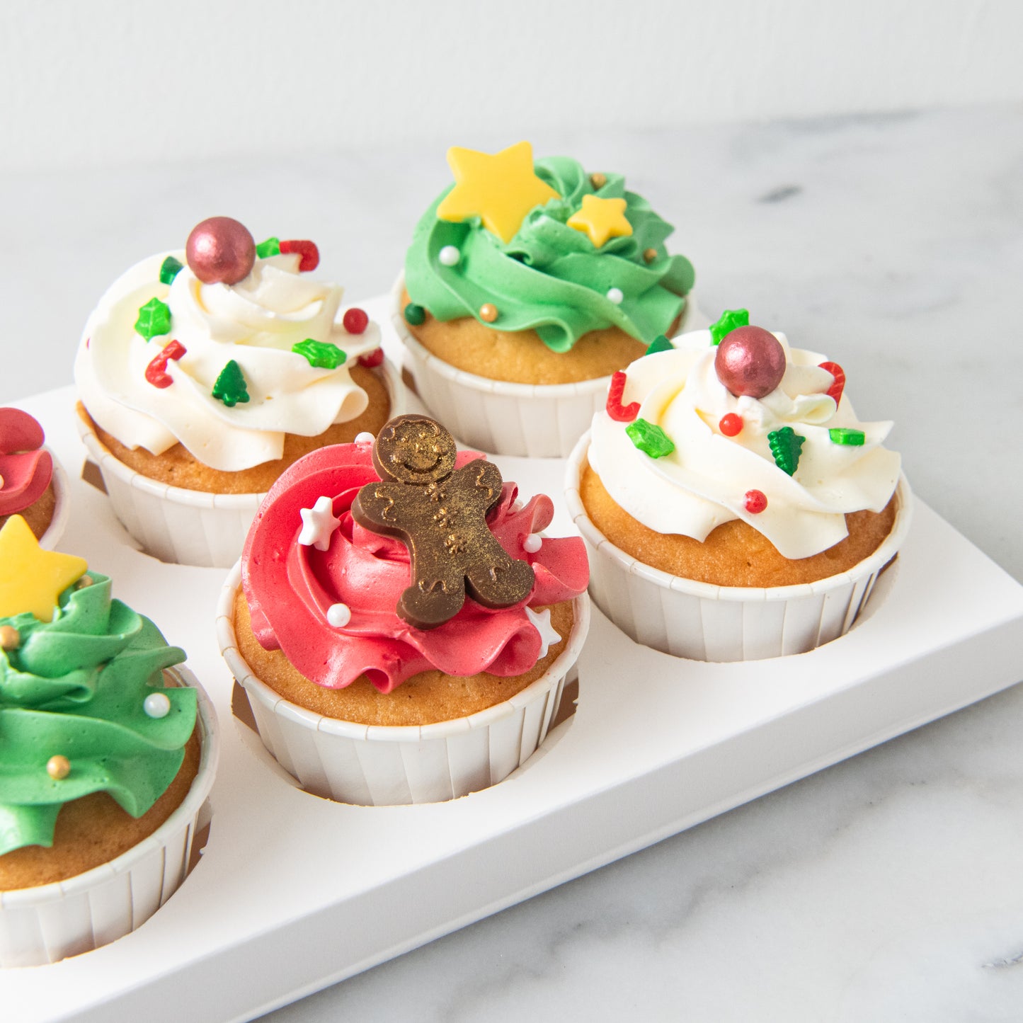 Ho ho ho! Merry Christmas | 6pc Ginger-licious Cupcakes | $38.80 Nett