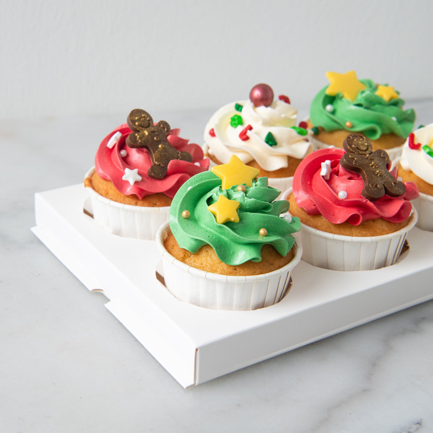 Ho ho ho! Merry Christmas | 6pc Ginger-licious Cupcakes | $38.80 Nett