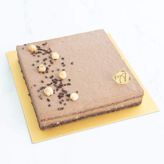 Sugar Free | Keto Friendly | Low Carb | Gluten free | Hazelnut Cake Upsize 18x18 cm | $69.90 nett