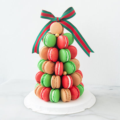 Ho Ho Ho! Merry Christmas | Festive Macaron Christmas Tree Tower | $158 Nett