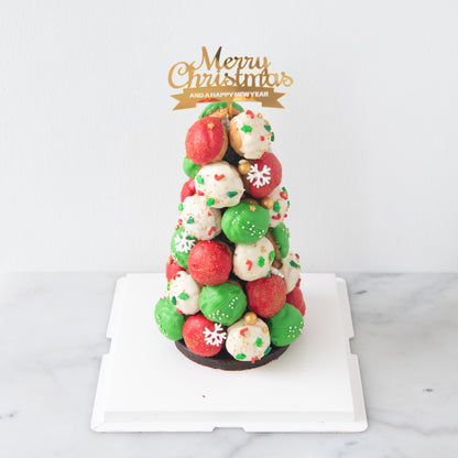 Ho ho ho! Merry Christmas | Christmas Croquembouche Choux Puff Tower | $158 Nett