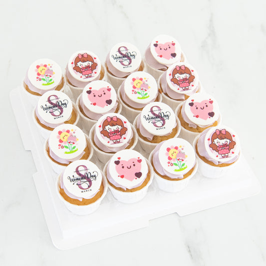 International Women's Day | 16pcs Positivity and Love Cupcake In Gift Box | $55.80 Nett