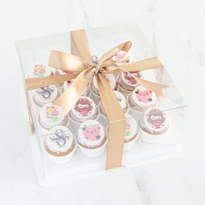 International Women's Day | 16pcs Positivity and Love Cupcake In Gift Box | $55.80 Nett