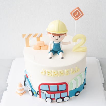 Customized Cake - Construction Worker