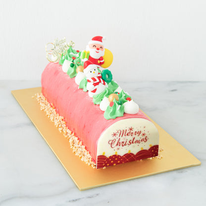 Ho Ho Ho! Merry Christmas | Santa's Sweet Treat - Pistachio Kunafa Log Cake 1kg | $75.80 Nett