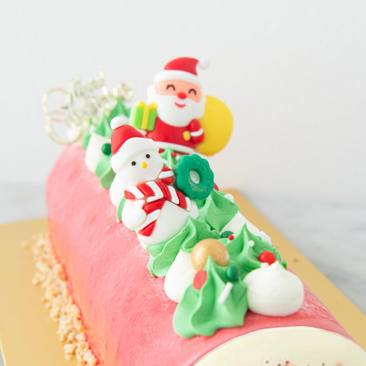 Ho Ho Ho! Merry Christmas | Santa's Sweet Treat - Pistachio Kunafa Log Cake 1kg | $75.80 Nett