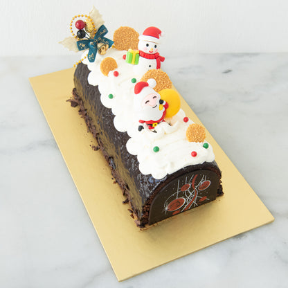 Ho ho ho! Merry Christmas | Santa's Sweet Treat - Black Forest Log Cake 1kg | $68.80 Nett