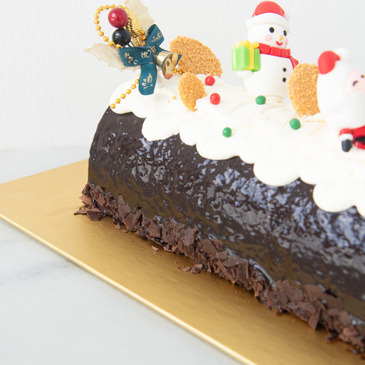 Ho ho ho! Merry Christmas | Santa's Sweet Treat - Black Forest Log Cake 1kg | $68.80 Nett