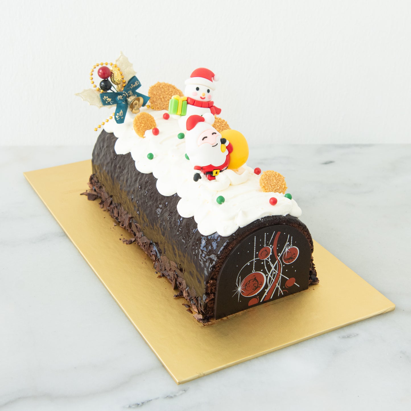 Ho ho ho! Merry Christmas | Santa's Sweet Treat - Black Forest Log Cake 1kg | $68.80 Nett