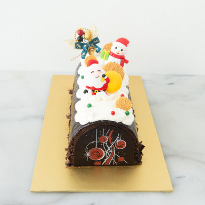 Ho ho ho! Merry Christmas | Santa's Sweet Treat - Black Forest Log Cake 1kg | $68.80 Nett